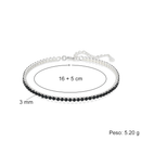 Bracciale Tennis Nero - Cresima