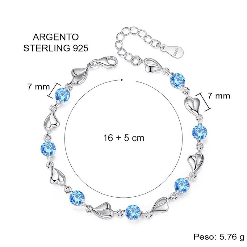 Bracciale Pietre Blu  Alla Nostra Maestra - Le Vogliamo Bene