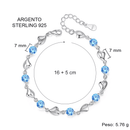 Bracciale Pietre Blu - Alla Nostra Maestra