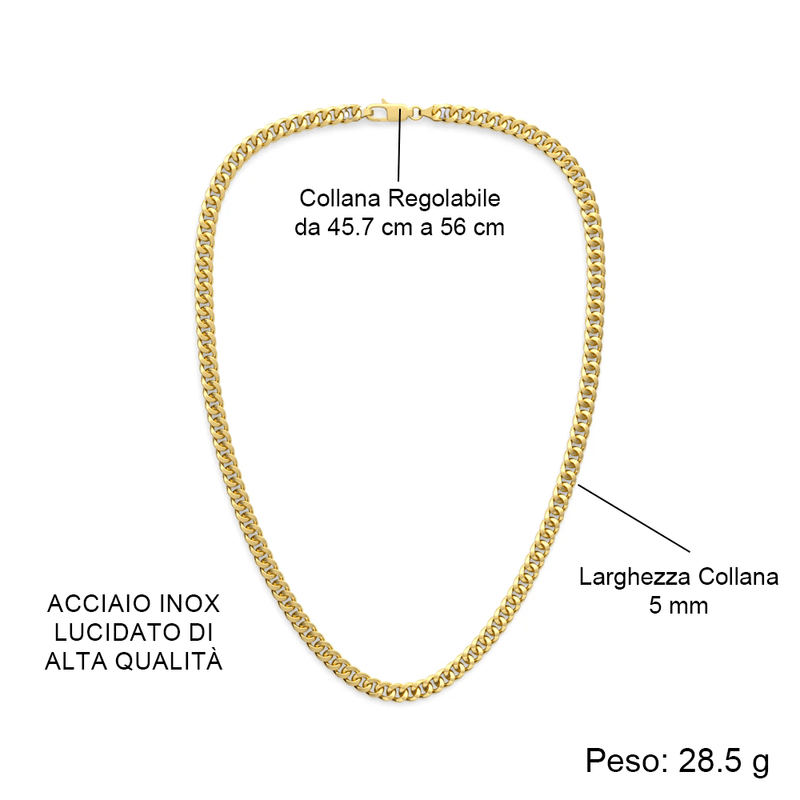 Collana da Uomo Oro - Al Mio Ragazzo Ti amerò per Sempre.