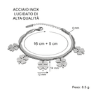 Bracciale Quadrifoglio Alla nostra Maestra - Le Vogliamo bene