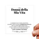 Cartoncini con dediche Donna