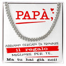 Collana da Uomo - Papà Regalo Migliore Siamo Noi.