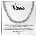 Collana da Uomo - Caro Nipote Sei Speciale (sono).