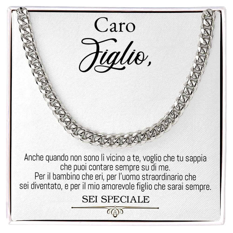 Collana da Uomo - Caro Figlio Sei Speciale (sono).