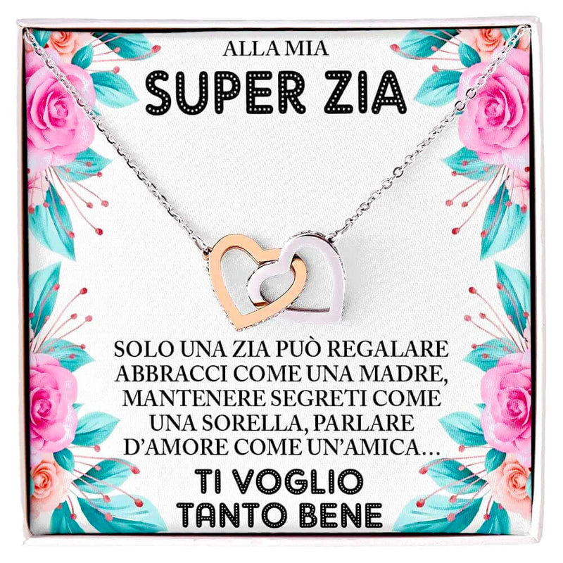 QMVMV Collana Per Zia E Nipote, Regalo A Forma Di Cuore Per Natale QMVMV Collana Per Zia E Nipote, Regalo A Forma Di Cuore Per Natale