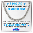 Collana da Uomo - A Mio Zio Ti Voglio Bene.