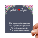 Cartoncini con dediche Donna