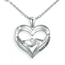 Collana da Donna in Argento Sterling 925 - Mamma, Ti vogliamo bene