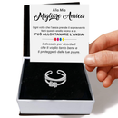Anello da Donna in Argento Sterling 925 Per la mia migliore amica - Ansia