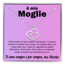 Collana Due Cuori Uniti - A mia moglie