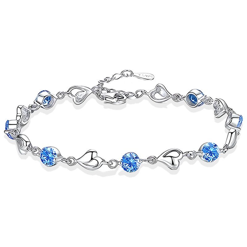 Bracciale Pietre Blu in Argento Sterling 925