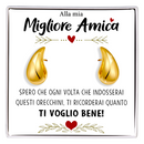 Orecchini a Goccia in Acciaio chirurgico - Alla Migliore Amica