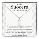 Collana Pietra di Luna Rettangolare in Argento Sterling 925 - A mia Suocera