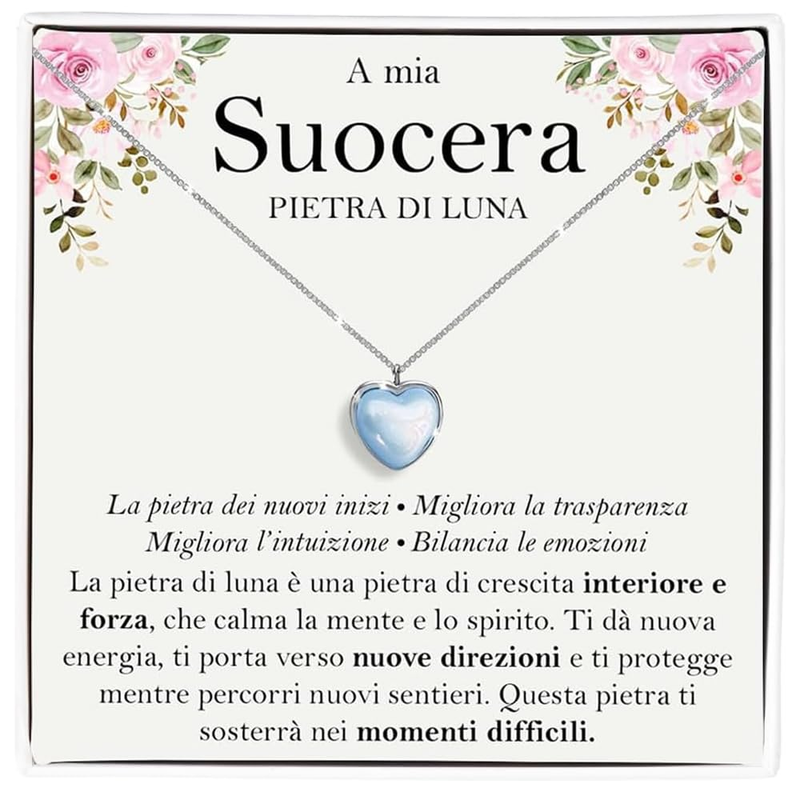Collana Pietra di Luna in Argento Sterling 925 - A mia suocera