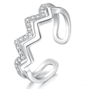 Anello Donna in Argento Sterling 925 Alti e Bassi