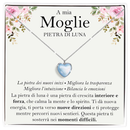 Collana Pietra di Luna in Argento Sterling 925 - A mia moglie
