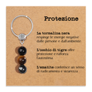 Portachiavi Con Cristalli Naturali Curativi - Protezione