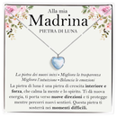 Collana Pietra di Luna in Argento Sterling 925 - Alla mia Madrina