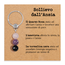 Portachiavi Con Cristalli Naturali Curativi - Sollievo Dall'Ansia