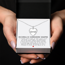 Collana da Donna Ricordati di Sorridere con Incisione Sorridi
