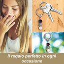 Portachiavi Con Cristalli Naturali Curativi - Segni Zodiacali - Cancro