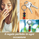 Portachiavi Con Cristalli Naturali Curativi - Segni Zodiacali - Capricorno