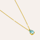 Collana con Pietra Acquamarina - Argento Sterling 925