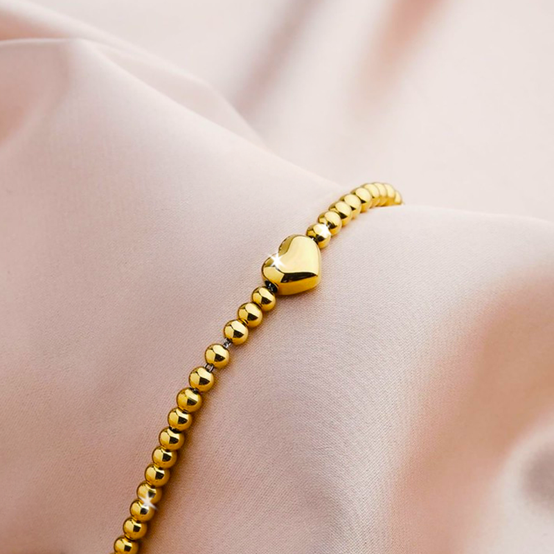 Bracciale Donna in Sterling 925 - Con catena di cuori