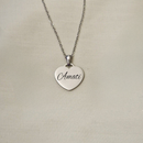 Collana da Donna con Incisione Amati in Acciaio Inox Lucidato