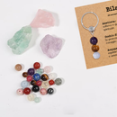 Portachiavi Con Cristalli Naturali Curativi - Segni Zodiacali - Bilancia