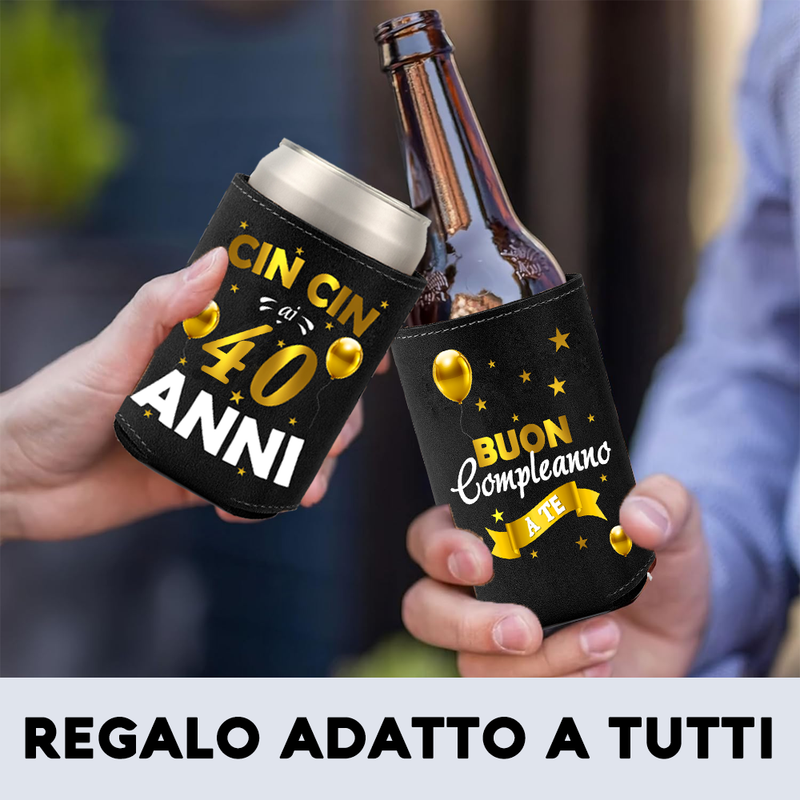 Raffredda Lattina Ecopelle Sintetica Nera  - Buon 40 Compleanno