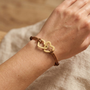 Bracciale Donna Due Cuori Donna Speciale - Corda Intrecciata e Acciaio Inox Lucidato