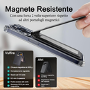 Portafoglio Portacarte con Stand -  Ecopelle sintetica Alta Qualità RFID Blocking con Magnete