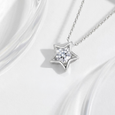 Collana da Donna Stella con finitura in oro bianco 14K