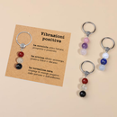 Portachiavi Con Cristalli Naturali Curativi - Vibrazioni positive