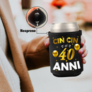 Raffredda Lattina Ecopelle Sintetica Nera Confezione da 10 - Buon 40 Compleanno