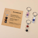 Portachiavi Con Cristalli Naturali Curativi - Protezione