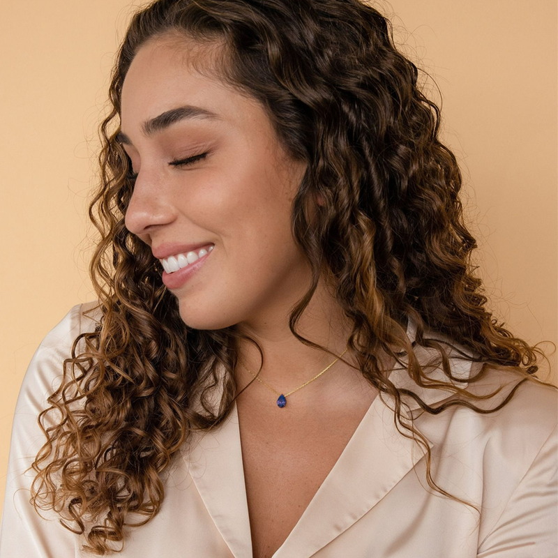 Collana con DEDICA in Argento Sterling 925 - Pietra Ametista