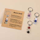 Portachiavi Con Cristalli Naturali Curativi - Nuovi Inizi