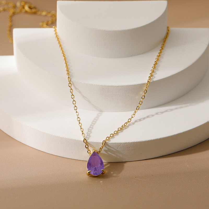 Collana Argento Sterling 925 - Pietra Ametista