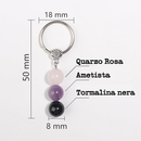 Portachiavi Con Cristalli Naturali Curativi - Sollievo Dall'Ansia