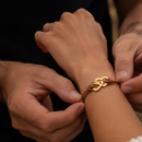 Bracciale Donna Due Cuori Donna Speciale - Corda Intrecciata e Acciaio Inox Lucidato