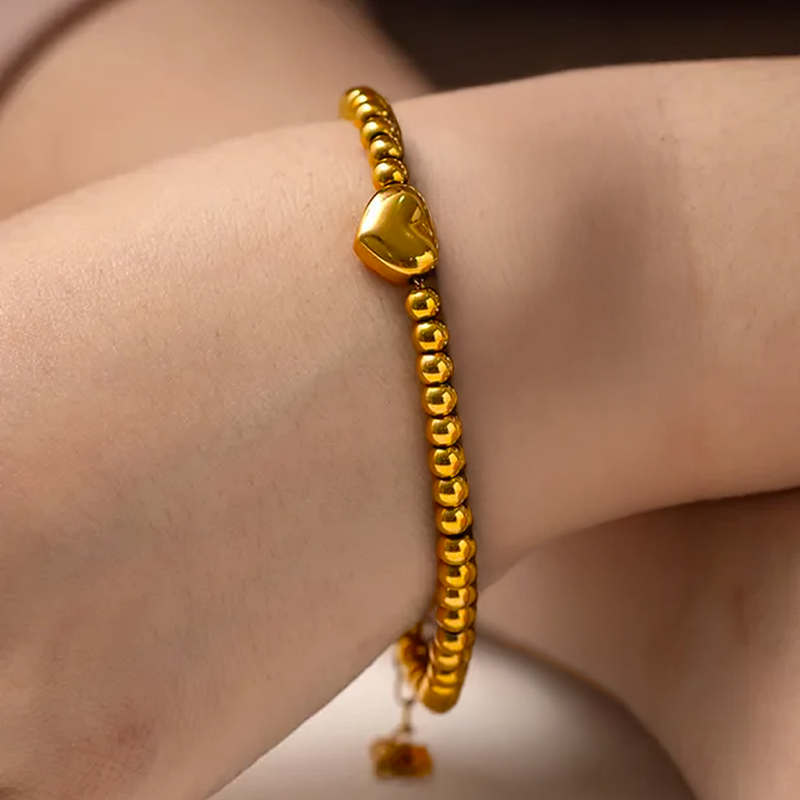 Bracciale Donna in Sterling 925 - Con catena di cuori