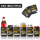 Raffredda Lattina Ecopelle Sintetica Nera  Confezione da 10 - Buon 60 Compleanno