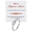 Anello Nodo da Donna in Argento Sterling 925 - Migliore Amica