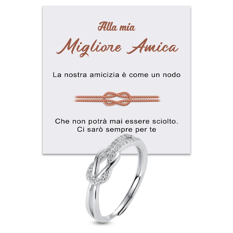 Anello Nodi D'Amore In Argento 925 - Foto 2