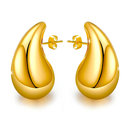 Orecchini a Goccia Donna in Acciaio chirurgico con Finitura in Oro 18k