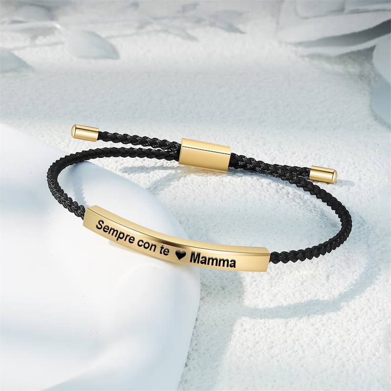 Bracciale Donna Acciaio Inox Lucidato - Sempre con te Mamma