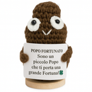 Peluche Crochet Con base in legno- Popo Fortunato